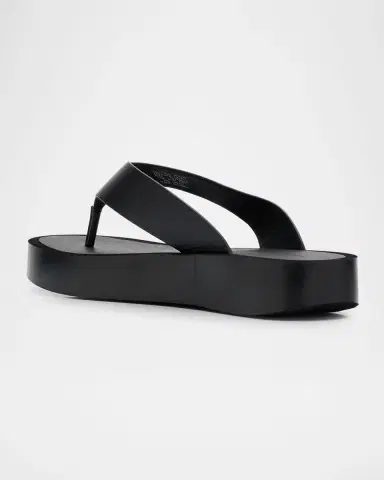 Tory Burch Leather Medallion Flip Flop Sandals | Thumbnail 3