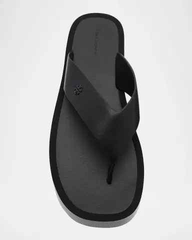 Tory Burch Leather Medallion Flip Flop Sandals | Thumbnail 5