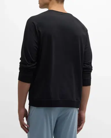 Paul Smith Men's Cotton Long Sleeve T-Shirt | Thumbnail 2 Paul Smith Men's Cotton Long Sleeve T-Shirt | Thumbnail 2