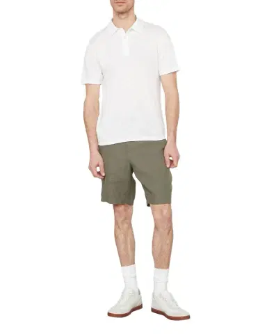 Vince Men's Linen Polo Shirt | Thumbnail 1