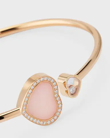 Chopard Happy Hearts 18K Rose Gold Opal Bracelet, Size Medium | Thumbnail 2 Chopard Happy Hearts 18K Rose Gold Opal Bracelet, Size Medium | Thumbnail 2
