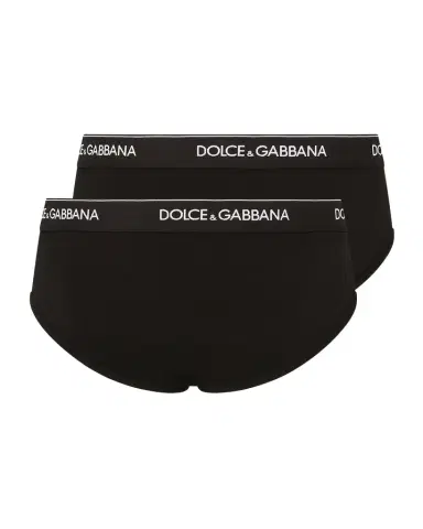 Dolce & Gabbana Men 's Slip Medio 2-Pack Briefs | Thumbnail 1