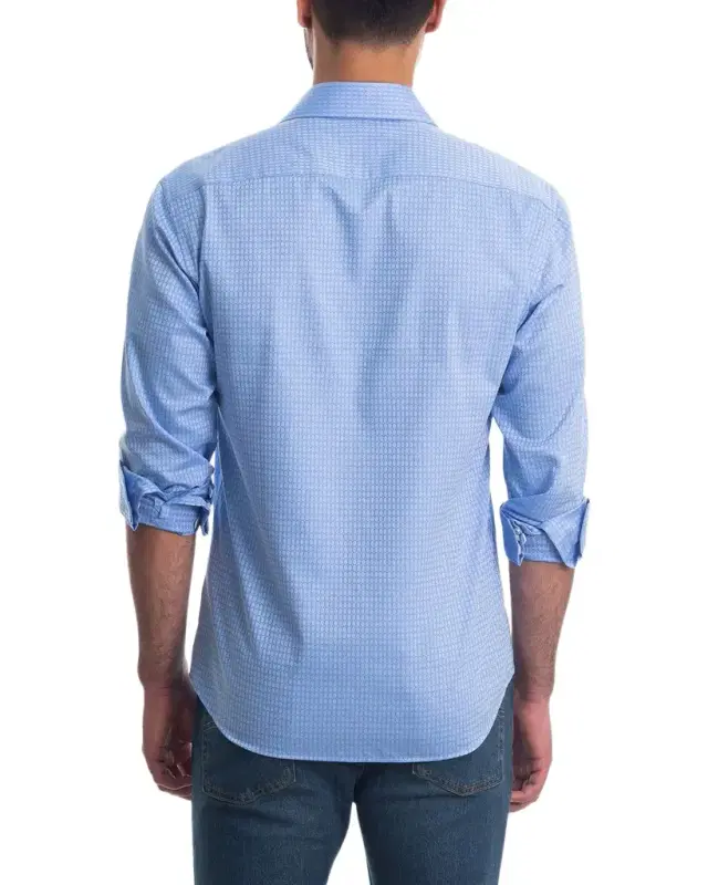 Jared Lang Men 's Patterned Button-Down Shirt