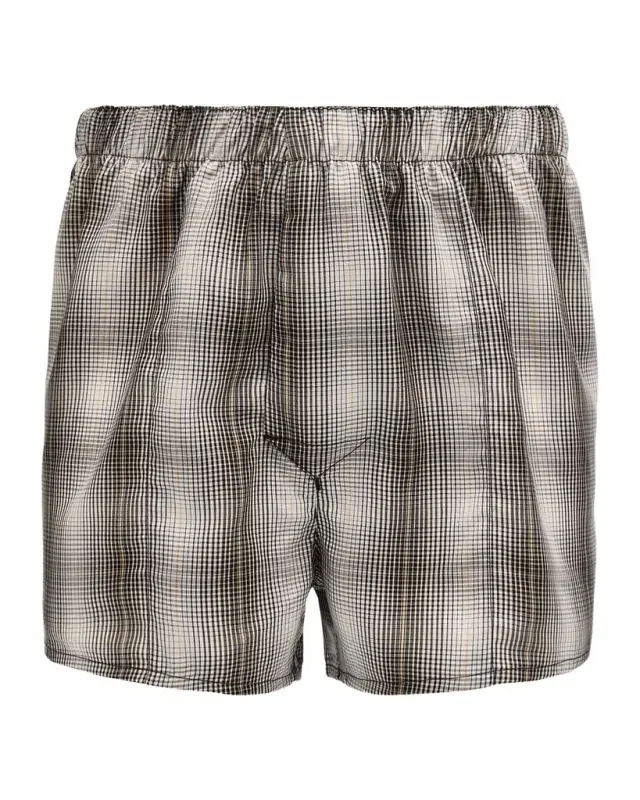 Men 's Woven Slim Boxer Shorts
