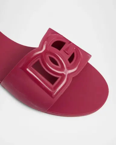 Dolce & Gabbana Cut-Out DG Rubber Sandals | Thumbnail 5