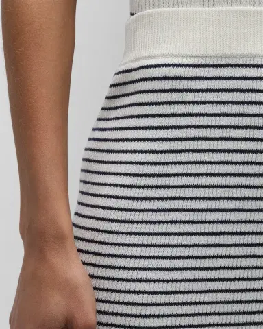 ATM Anthony Thomas Melillo Silk and Cotton Mixed Stripe Midi Skirt | Thumbnail 3 ATM Anthony Thomas Melillo Silk and Cotton Mixed Stripe Midi Skirt | Thumbnail 3