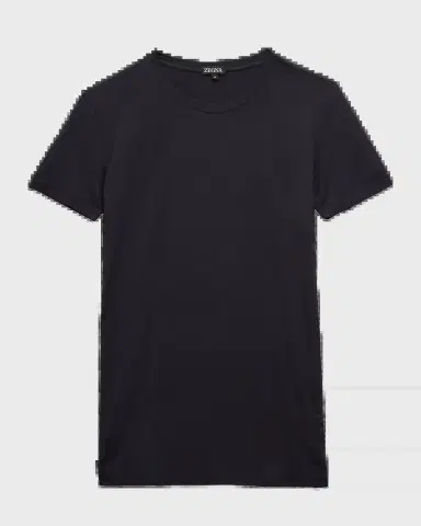 ZEGNA Men 's Slim Fit Micromodal Crewneck T-Shirt | Thumbnail 3