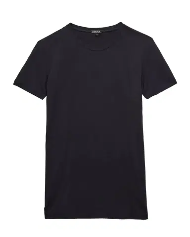 ZEGNA Men 's Slim Fit Micromodal Crewneck T-Shirt | Thumbnail 1