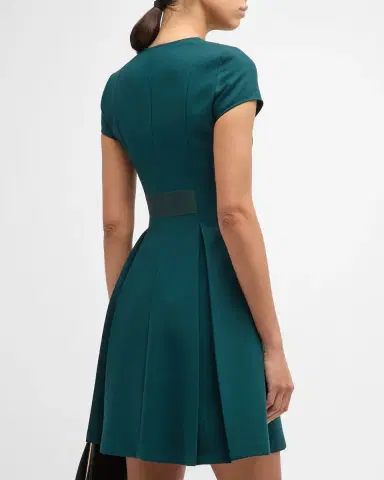 Emporio Armani Emma Pleated A-Line Mini Dress | Thumbnail 5 Emporio Armani Emma Pleated A-Line Mini Dress | Thumbnail 5