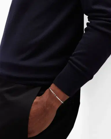 Chopard Ice Cube 18K White Gold Semi-Diamond Bangle Bracelet, Size Small | Thumbnail 4 Chopard Ice Cube 18K White Gold Semi-Diamond Bangle Bracelet, Size Small | Thumbnail 4
