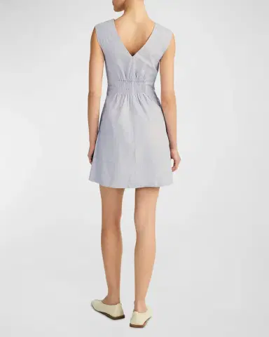 Derek Lam 10 Crosby Concha Sleeveless V-Neck Mini Dress | Thumbnail 2