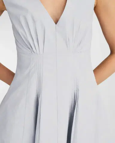 Derek Lam 10 Crosby Concha Sleeveless V-Neck Mini Dress | Thumbnail 3
