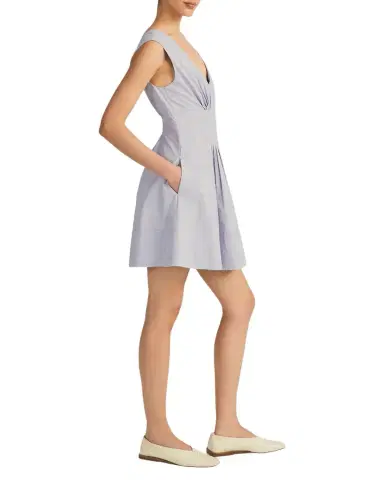 Derek Lam 10 Crosby Concha Sleeveless V-Neck Mini Dress | Thumbnail 1