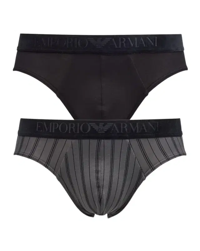 Men 's Velvet-Waistband 2-Pack Briefs