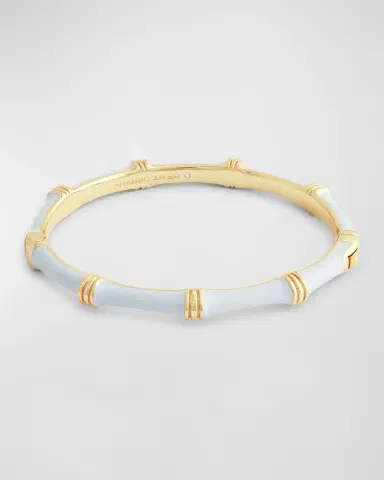 Anabel Aram Jewelry Bamboo Enameled Hinged Bangle | Thumbnail 3