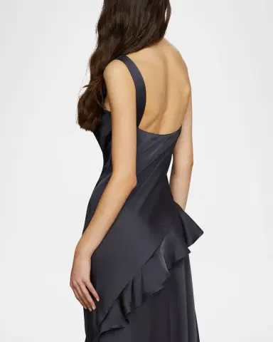 AMUR Juliet Charmeuse Cowl-Neck Gown | Thumbnail 3 AMUR Juliet Charmeuse Cowl-Neck Gown | Thumbnail 3