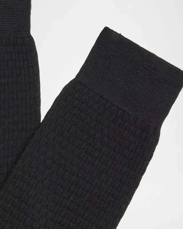 Men's Trama Stitch Cotton Crew Socks