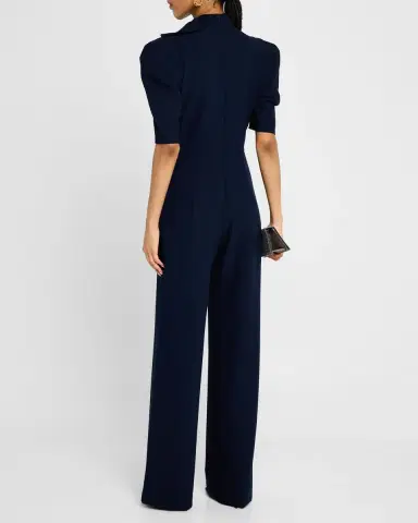 BLACK HALO Ara Puff-Sleeve Bow Jumpsuit | Thumbnail 2 BLACK HALO Ara Puff-Sleeve Bow Jumpsuit | Thumbnail 2