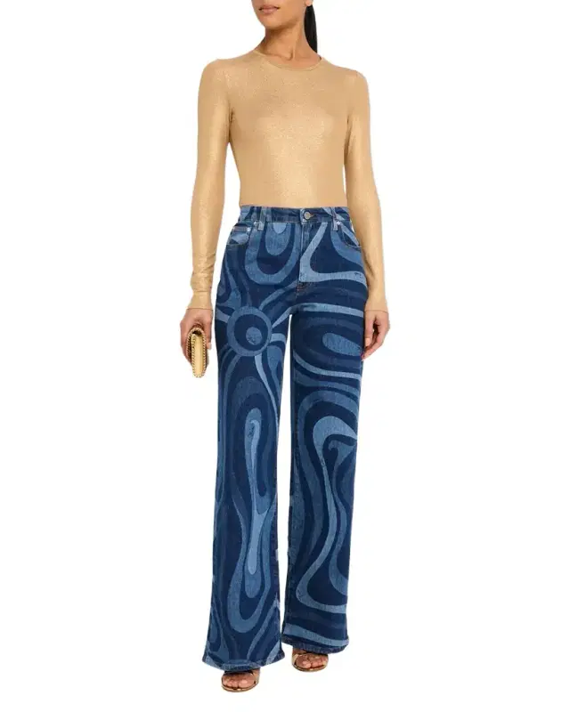 Pucci Marmo Straight-Leg Jeans