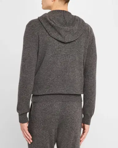 Neiman Marcus Men's Cashmere Hoodie | Thumbnail 2