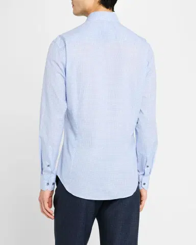 Giorgio Armani Men's Anemoi Micro-Grid Sport Shirt | Thumbnail 2