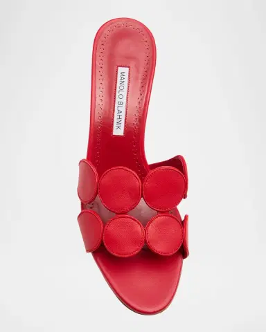 Manolo Blahnik Haribalmu Leather Slide Sandals | Thumbnail 6 Manolo Blahnik Haribalmu Leather Slide Sandals | Thumbnail 6