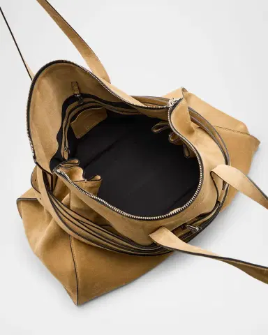 Moschino Men's Suede Tote Bag | Thumbnail 3 Moschino Men's Suede Tote Bag | Thumbnail 3