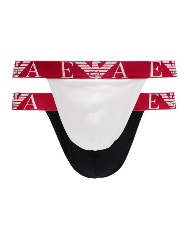 Men 's Bold Monogram Two-Pack Cotton Jock Straps