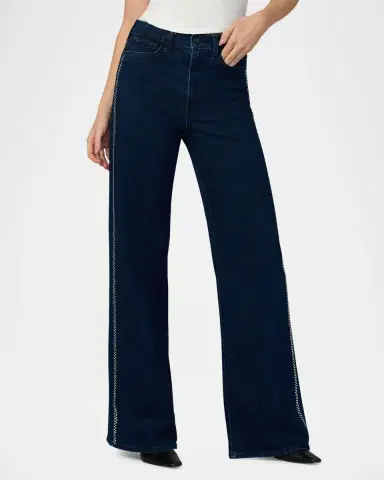 Joe's Jeans The Mia Wide-Leg Crystal Stripe Jeans | Thumbnail 2 Joe's Jeans The Mia Wide-Leg Crystal Stripe Jeans | Thumbnail 2