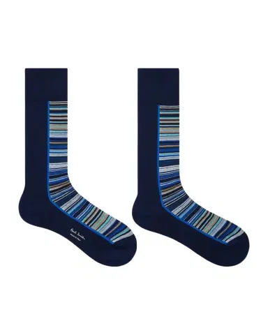 Paul Smith Men's Half Signature Stripe 2-Pack Crew Socks | Thumbnail 1
