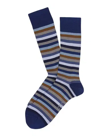 Marcoliani Men's Stripe Mid-Calf Socks | Thumbnail 2