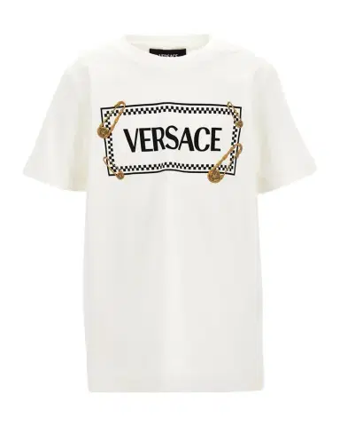Versace Boy's Vintage Inspired Logo-Print T-Shirt, Size 6-14 | Thumbnail 1