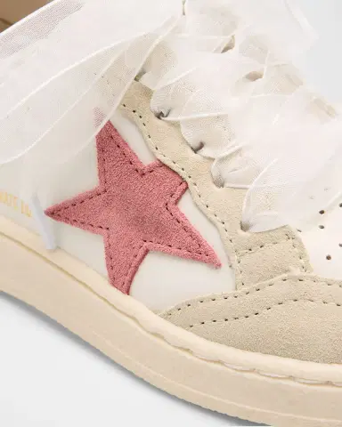 Golden Goose Girl 's Ballstar Suede Low Top Sneakers, Baby/Toddlers | Thumbnail 2