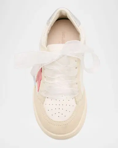 Golden Goose Girl 's Ballstar Suede Low Top Sneakers, Baby/Toddlers | Thumbnail 3