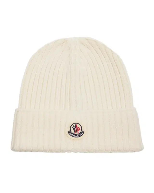 Moncler Kid 's ogo Rib-Knit Wool Beanie