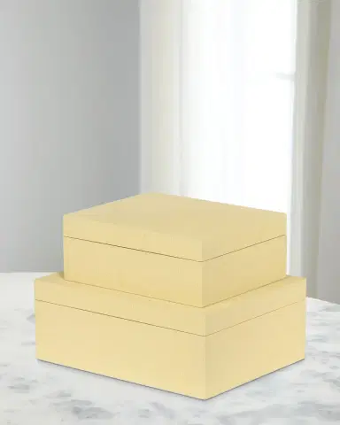 Park Hill Collection St. Tropez Decorative Boxes, Set of 2 | Thumbnail 2 Park Hill Collection St. Tropez Decorative Boxes, Set of 2 | Thumbnail 2
