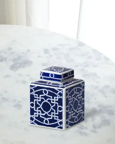 Park Hill Collection Imperial Ceramic Geometric Square Jar | Thumbnail 2 Park Hill Collection Imperial Ceramic Geometric Square Jar | Thumbnail 2