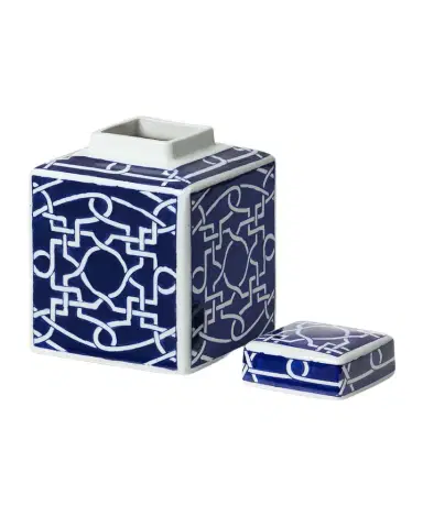 Park Hill Collection Imperial Ceramic Geometric Square Jar | Thumbnail 1 Park Hill Collection Imperial Ceramic Geometric Square Jar | Thumbnail 1