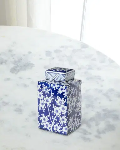 Park Hill Collection Imperial Ceramic Floral Square Jar | Thumbnail 2 Park Hill Collection Imperial Ceramic Floral Square Jar | Thumbnail 2
