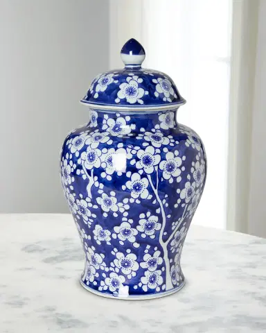 Park Hill Collection Imperial Ceramic Floral Ginger Jar | Thumbnail 2