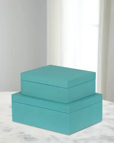 Park Hill Collection St. Tropez Decorative Boxes, Set of 2 | Thumbnail 2 Park Hill Collection St. Tropez Decorative Boxes, Set of 2 | Thumbnail 2