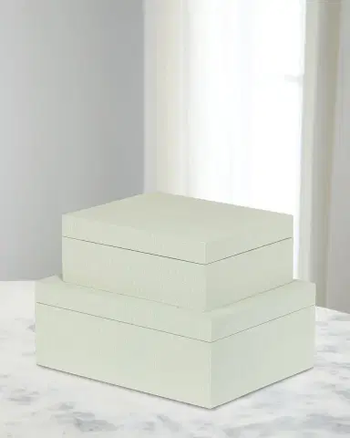 Park Hill Collection St. Tropez Decorative Boxes, Set of 2 | Thumbnail 2 Park Hill Collection St. Tropez Decorative Boxes, Set of 2 | Thumbnail 2
