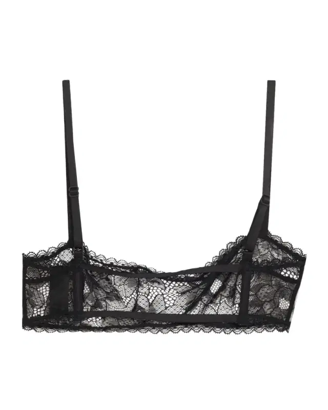 Kiki De Montparnasse Dahlia Scalloped Lace Bandeau