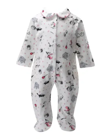 Rachel Riley Girl 's Eloise Toy Print Footie Gift Set, Size 3M-18M | Thumbnail 1