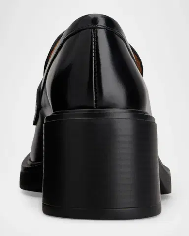 Tod's Gomma Leather Block-Heel Penny Loafers | Thumbnail 2 Tod's Gomma Leather Block-Heel Penny Loafers | Thumbnail 2