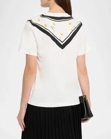 Marc Jacobs Trompe-L 'oeil Short-Sleeve Scarf Tee | Thumbnail 2