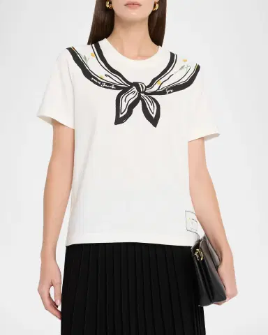 Marc Jacobs Trompe-L 'oeil Short-Sleeve Scarf Tee | Thumbnail 3