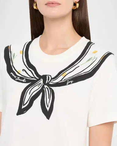 Marc Jacobs Trompe-L 'oeil Short-Sleeve Scarf Tee | Thumbnail 4