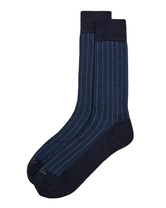 Men's Elegance Pique Crew Socks