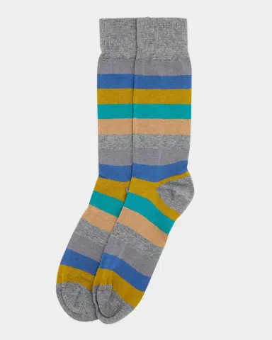 Paul Smith Men's Kit Color-Block Stripe Crew Socks | Thumbnail 3 Paul Smith Men's Kit Color-Block Stripe Crew Socks | Thumbnail 3